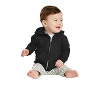Infant Full-Zip Hooded Sweatshirt. CAR78IZH Jet Black 06M