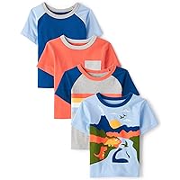 The Children's Place Baby Toddler Boys Short Sleeve Crew Neck Tees