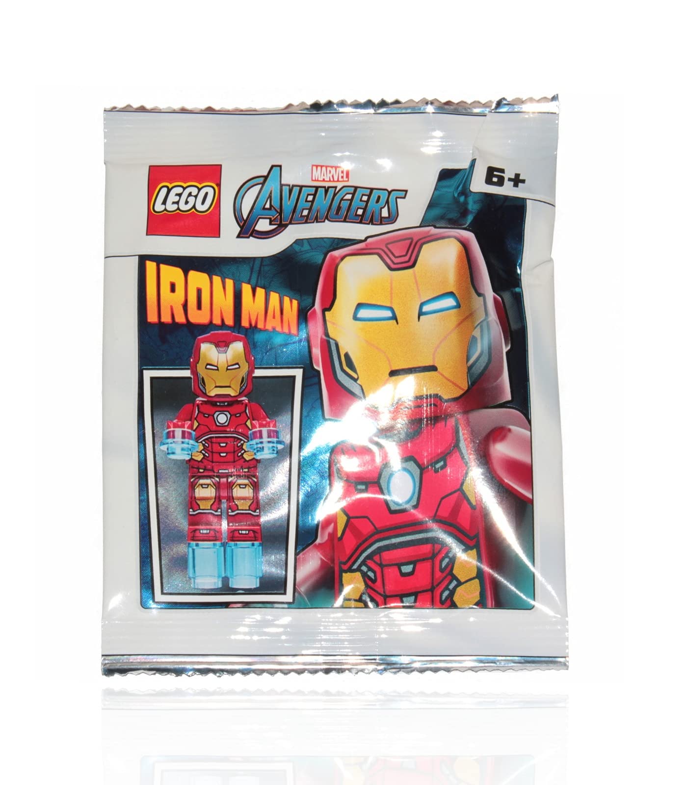 Lego Marvel Avengers Super Heroes Minifigure - Iron Man (with Power Blasts) Limited Edition Foil Pack