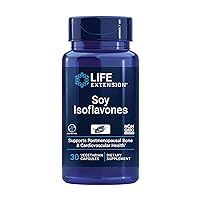 Soy Isoflavones – Isoflavone Concentrate Supplement - Supports Bone, Heart And Hormone Health – Gluten Free, Non-GMO – 30 Vegetarian Capsules
