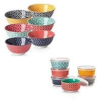 DOWAN Bundle-Cereal Bowls and Dipping Bowls with Lids