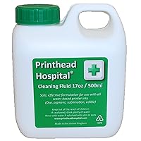 cleaning fluid for Epson, Brother, Canon, HP inkjet printers 17oz 500ml