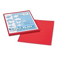 PACON - 103031 Pacon Tru-Ray Heavyweight Construction Paper, Festive Red, 9