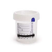 Urine Sample Collection Cup - Non Sterile with Temperature Strip - 4 Pack
