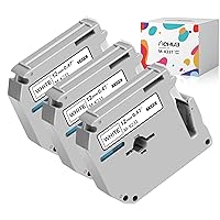 Hehua M Label Tape M-K231 M-K231s MK231 MK-231 Compatible with Brother M Tape 12mm 0.47 Inch for Brother P-Touch Label Maker PT-M95 PT95 PT70 PT85 PT90 PT100 M 231 Tape Label Maker Refills, 3 Pack