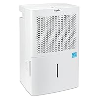 Ivation 4,500 Sq. Ft Energy Star Dehumidifier, Large Capacity Compressor De-humidifier for Extra Big Rooms and Basements w/Continuous Drain Hose Connector, Humidity Control, Auto Shutoff and Restart