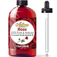 Rose Essential Oil Therapeutic Grade - Huge 1oz Bottle - Perfect for Aromatherapy, Relaxation, Skin Therapy & More!