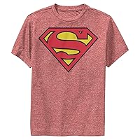 DC Comics Superman Classic Logo Boys Short Sleeve Tee Shirt