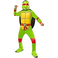 Rubie's Child's Teenage Mutant Ninja Turtles Raphael Costume Jumpsuit, Shell, and Half-Mask, As Shown