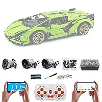 Speed Power Functions Motor Accessories for Lego 42115 Technic Lamborghini Sián FKP 37, APP 4 Control Modes, with 3 Motor, Modification Accessories Set (Model not Included) (Motor)