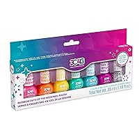 Rainbow Bright Nail Polish Days of The Week - Nail Polish Set for Girls & Teens - Includes 7 Colors - Non-Toxic Nail Polish Kit for Kids Ages 8+