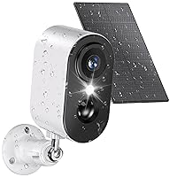 Security Cameras Wireless Outdoor, 2K Wireless Solar Cameras for Home Security, Battery Powered WiFi Surveillance Camera with Color Night Vision, 2 Way Talk, Cloud/SD
