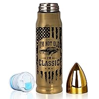 Gifts For Old Men - Birthday Gifts For Older Men Dad Grandpa, Fathers Day Valentine Gifts - Funny 50th 60th 70th 80th 90th Birthday Gifts For Men - Im Not Old Im Classic 17Oz Bullet Tumbler