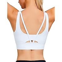 Blooming Jelly Womens Supportive Sports Bras CRZ Yoga Sports Bra Cut Out Back Running Bra with Removable Pad 2024