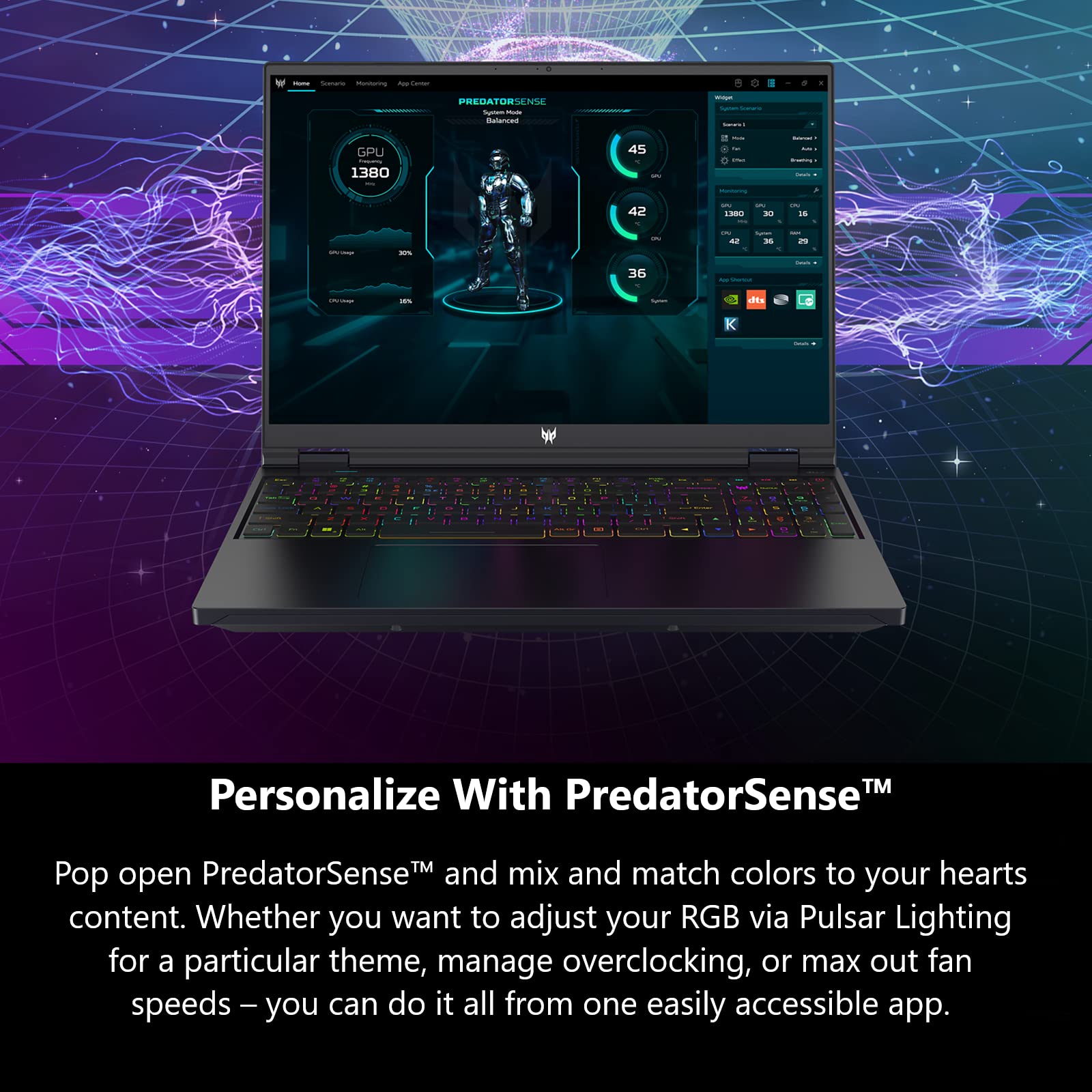 Acer Predator Helios 16 Gaming Laptop | 13th Gen Intel Core i7-13700HX | NVIDIA GeForce RTX 4070 | 16