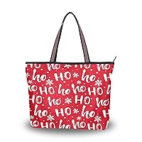 Tote Bag for Women with Zipper,Polyester Tote Purse Holiday Tote Bag Work Handbag Women Gift