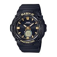 Casio Starlit Bezel Series BGA-2700SD-1AJF Women's Wristwatch, Radio Solar, Black