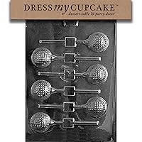 Dress My Cupcake Golf Ball Lollipop Chocolate Mold - S071