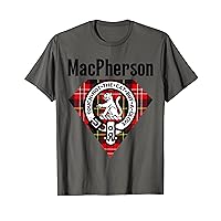 MacPherson Clan Scottish Name Coat Of Arms Tartan T-Shirt