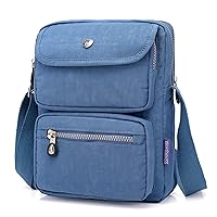 Women Crossbody Bag Shoulder Handbags Small Nylon Purse Waterproof Multi Pockets Bags