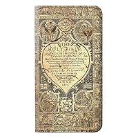 RW0330 Bible Page PU Leather Flip Case Cover for Google Pixel 4a 5G