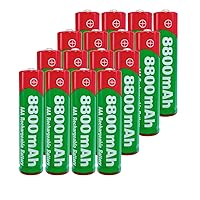 Rechargeable Batteries 1.5V AAA Rechargeable Battery 8800Mah Alkaline Rechargeable Battery 1.5V 18Pcs