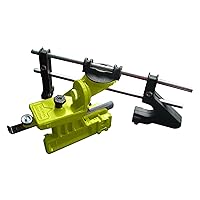 CS-MBS Bar Mount Manual Chainsaw Chain Sharpener for 6 Inch and 8 Inch Files, Adjusts for Flat and Triangular Depth Gauge Files, Green
