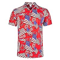 Halloween Shirts for Men Fourth of July Tshirts Shirts for Women 4th If July Funny Hawaiian Shirt Mens Flag Shirts American Flag Golf Shirt Patriotic Polo Shirts for Men July 4th Outfits 4th of