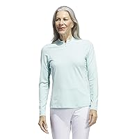 adidas Women's Quarter Zip Long Sleeve Golf Polo Shirt