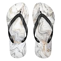 Marble Ink Texture Womens Flip Flops Stone Nature Grain Summer Beach Sandals Casual Thong Slippers Comfortable Shower Slippers Non Slip Water Sandals shoes XXL