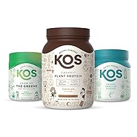 KOS Immunity Community Bundle (Plant-Based Chocolate Protein Powder + Organic Spirulina Powder + Organic Greens Blend)