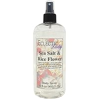Sea Salt and Rice Flower Body Spray, 16 ounces, Body Mist for Women with Clean, Light & Gentle Fragrance, Long Lasting Perfume with Comforting Scent for Men & Women, Cologne with Soft, Subtle Aroma