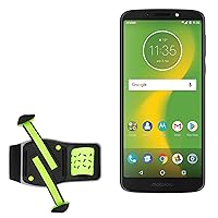 BoxWave Holster Compatible with Motorola Moto G6 Forge - FlexSport Armband, Adjustable Armband for Workout and Running - Stark Green