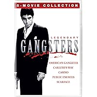 Legendary Gangsters: 5-Movie Collection (American Gangster / Carlito's Way / Casino / Public Enemies / Scarface) [DVD]
