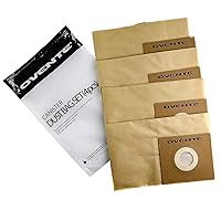 OVENTE Disposal Dust Bags for ST1600B Vacuum Cleaner (Pack of 4), Collect and Trap Dirt Inside the Vacuum for Efficient Cleaning, Compact for Easy Storage, Brown ACPST16704