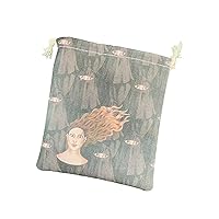 Canvas Tarot Rune Bag Dices Drawstring Holder Jewelry Pouches Organizers Hand Gift Bag For Storing Board Game Cards Tarot Bags And Pouches With Drawstrings Organizers