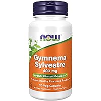 NOW Supplements, Gymnema Sylvestre 400 mg, Supports Glucose Metabolism*, 90 Veg Capsules, Rice Flour, Magnesium Stearate, Silicon Dioxide