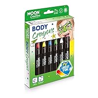 Face Paint Stick / Body Crayon Primary Colours Boxset makeup for the Face & Body by Moon Creations - 0.12oz