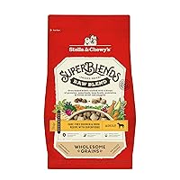 Stella & Chewy's SuperBlends Raw Blend Wholesome Grains Cage-Free Chicken & Duck Recipe with Superfoods, 3.25 lb. Bag