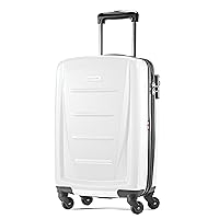 Winfield 2 Hardside Luggage with Spinner Wheels, Carry-On 20-Inch, Brushed White