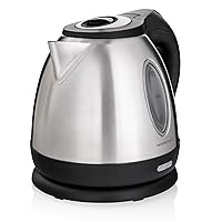 Mixpresso Stainless Steel Electric Kettle, Cordless Pot 1.2L Portable Electric Hot Water Kettle, 1500w Strong Fast Boiling Pot, Water Boiler, Electric Tea Kettle With Boil Dry Protection