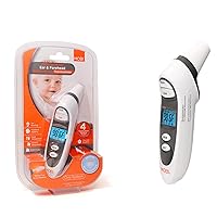 MOBI DualScan Prime 2-in-1 Ear & Forehead Digital Thermometer with Food & Bottle Readings, 6+ Features