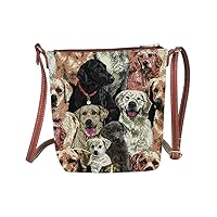 Signare Tapestry Small Crossbody Bag Sling Bag for Women with Animal and Pet Designs