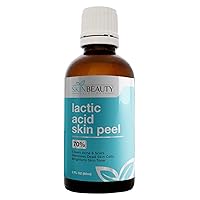 LACTIC Acid 70% Skin Chemical Peel- Alpha Hydroxy (AHA) For Acne, Skin Brightening, Wrinkles, Dry Skin, Age Spots, Uneven Skin Tone, Melasma & More (from Skin Beauty Solutions) - 2oz/ 60ml