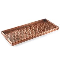 Good Directions 103vb Squares Multi-Purpose, Shoes, Plants, Pet Bowls, and More, Copper Finish Boot Tray, Large: 34 inch