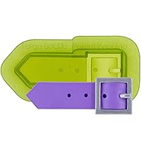 Marvelous Molds Large Buckle Silicone Mold for Cake Decorating with Fondant and Gum Paste Icing