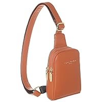 INICAT Small Crossbody Sling Bags for Women Vegan Leather Cell Phone Purse Fanny Packs for Women Men