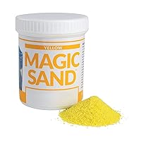 Steve Spangler Science Magic Sand, 227g, Yellow – Colored Play Sand That Never Gets Wet, Exciting STEM Activity, Learn and Teach About Water Molecules for Home and Classroom Use