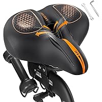 IPOW Oversized Bike Seat for Peloton Bikes & Bike+, Wide Comfort Bike Seat Cushion for Women & Men, Road or Exercise Bikes, Replacement for Bicycle Saddle, Peloton Accessories