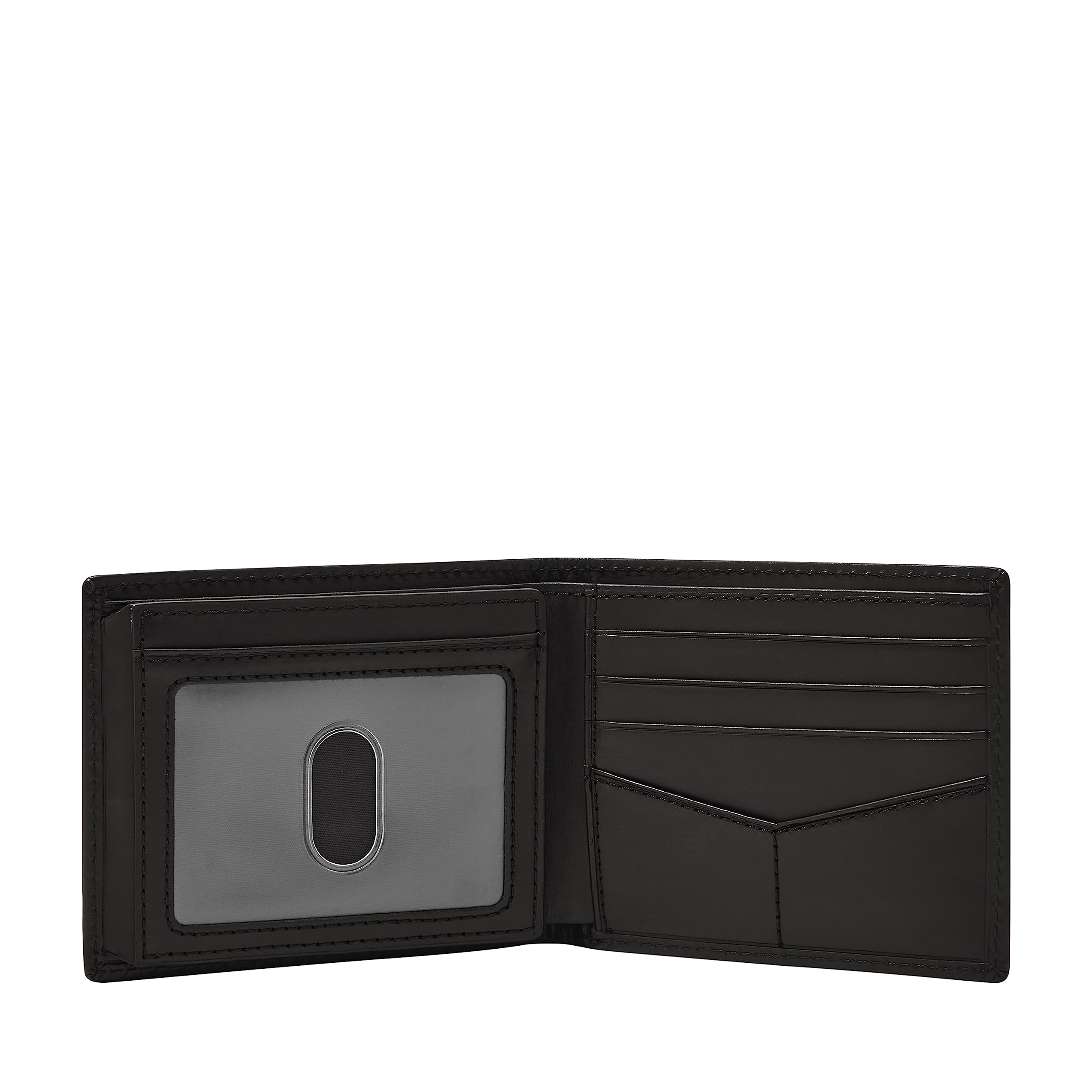 Fossil Men's Derrick RFID-Blocking Leather Bifold Wallet with Flip ID Window for Men